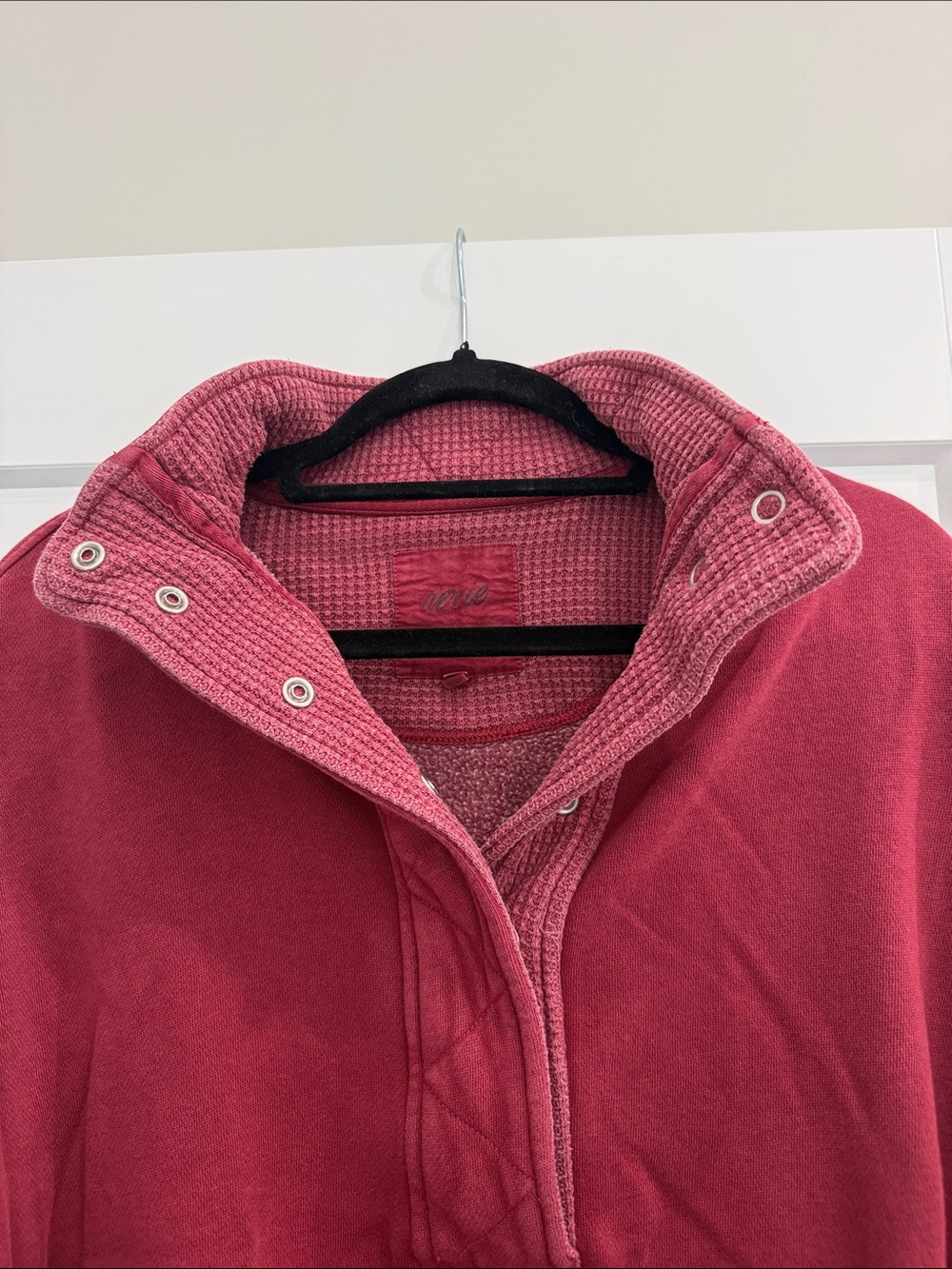 Aerie getaway quarter zip in cherry tart - Picture 5 of 7